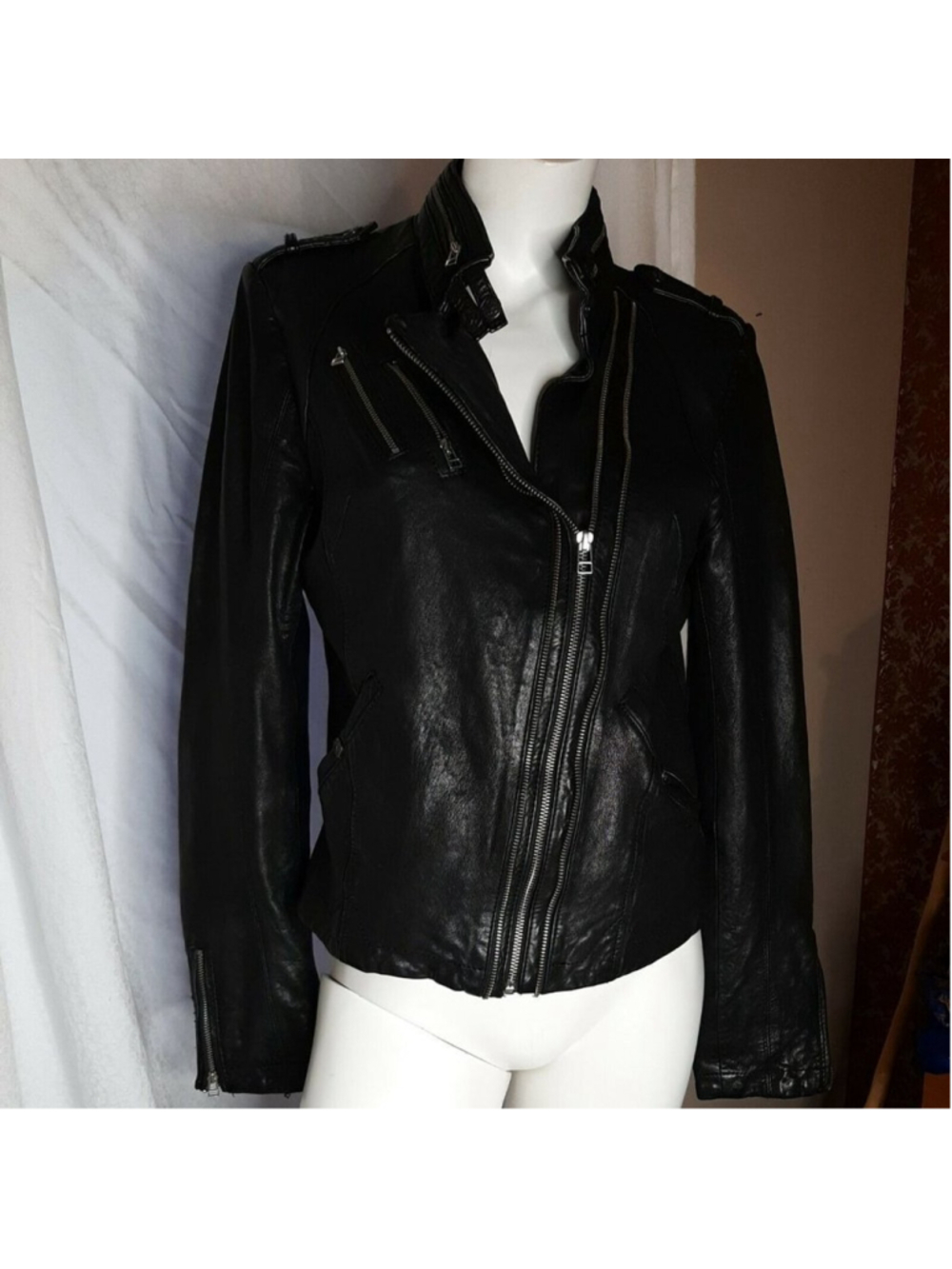 DANIER Italian Leather Jacket S